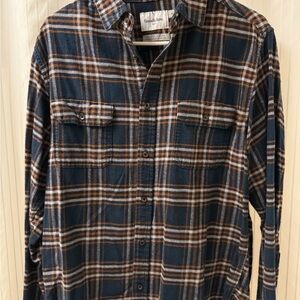 Goodfellow & Co Men's Blue Plaid Shirt